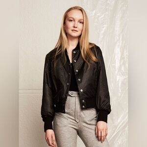 EUC Therma Kota HELGI CROPPED BOMBER JACKET size S black/green